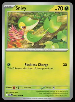 Snivy 004/088 Common Perfect Order Pokemon Near Mint - Image 1