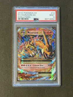 M Charizard EX 13/108 XY Evolutions Holo Rare PSA 9 MINT English Pokemon Card - Image 2