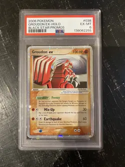 Groudon EX Holo 2006 Pokemon Black Star Promos Card #38 PSA 6 - Image 1