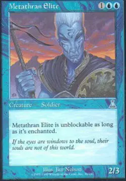 Heavy Play, English MTG Foil Metathran Elite - Foil Urza's Destiny Magic the Gat - Image 1