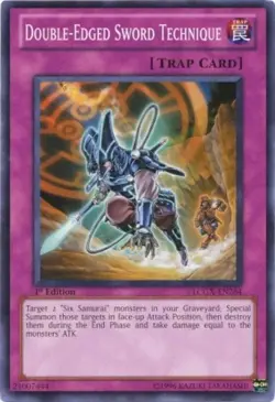 Double-Edged Sword Technique - LCGX-EN264 - Common - 1st Edition - Lightly Playe - Image 1