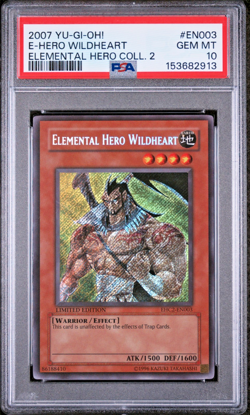 PSA 10 2007 Elemental Hero Collection 2 Wildheart EHC2-EN003 Secret Rare Yugioh - Image 1