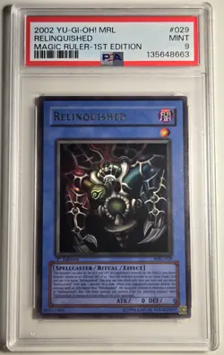 2002 YU-GI-OH! MAGIC RULER Relinquished MRL-029 1st Edition PSA 9 - Image 1