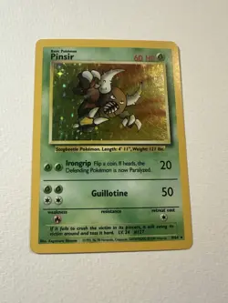 Pinsir Holo 9/64 Jungle Set Unlimited Vintage Pokemon Card 1999 WOTC LP - Image 1