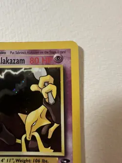 Pokemon Sabrina’s Alakazam 16/132 Gym Challenge Holo Card LP - Image 4
