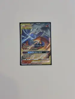 Pokemon TCG- Reshriam & Charizard GX Tag Team 20/214 2019 Holo English Card - Image 2