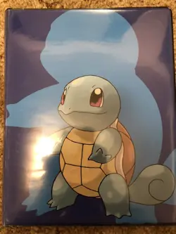Vintage Pokemon TCG Ultra Pro Squirtle Binder With 5 Cards - Image 1