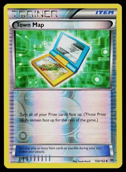 Pokemon Card BREAKthrough Town Map 150/162 Uncommon Reverse Holo - Image 1