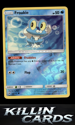 Reverse Holofoil Froakie (21) 21/131 Pokemon Common SM - Forbidden Light Card NM - Image 1