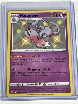 Hatterene - SV056/SV122 - Pokemon Shining Fates Sword Shield Shiny Rare Card NM - Image 1