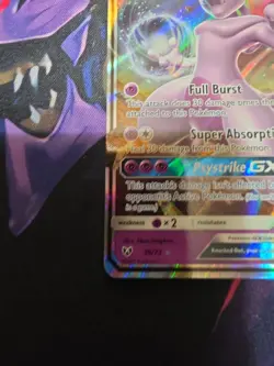 Mewtwo GX 39/73 Full Art Holo Pokemon Card. Shining Legends - Image 2