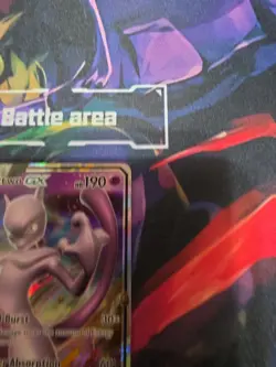 Mewtwo GX 39/73 Full Art Holo Pokemon Card. Shining Legends - Image 4