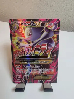 Pokemon M Mewtwo EX 160/162 BREAKthrough Mega Full Art Holo Ultra Rare Card - Image 1