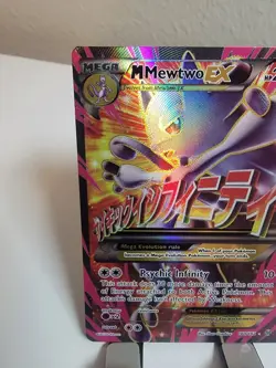 Pokemon M Mewtwo EX 160/162 BREAKthrough Mega Full Art Holo Ultra Rare Card - Image 2