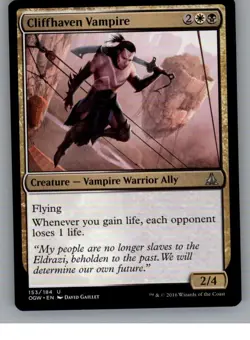 Cliffhaven Vampire 153 Uncommon Oath of the Gatewatch Magic: The Gathering NM - Image 1