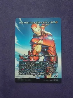 Iron Man Titan Of Innovation Borderless Marvel MAR NM - Magic MTG x1 - Image 1
