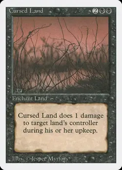 2x Cursed Land Revised Edition LP MTG - Image 1
