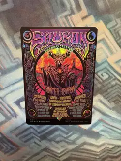 Foil Borderless Poster Sauron, the Dark Lord NM- Universes Beyond: LotR - Image 4