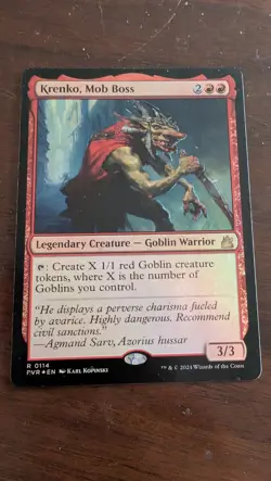 Krenko, Mob Boss Ravnica Remastered FOIL - Image 1