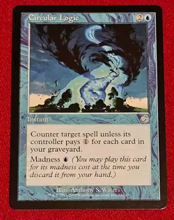 CIRCULAR LOGIC, MAGIC THE GATHERING TORMENT NEAR MINT MTG - Image 1