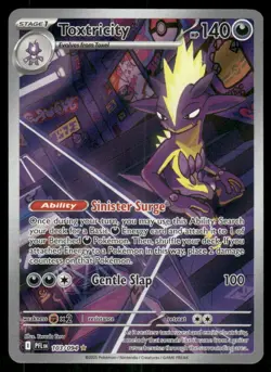 TOXTRICITY 103/094 ILLUSTRATION RARE PHANTASMAL FLAMES POKEMON NEAR MINT - Image 1