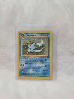 Pokemon TCG Vaporeon Jungle 12/64 Holo 1999-2000 Wizards Base Set Copyright Holo - Image 1