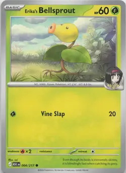 Erika's Bellsprout 004/217 Common Ascended Heroes Pokemon NM - Image 1