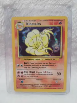 Pokemon TCG Ninetales Base Set 12/102 Holo 1999-2000 Wizards Base Set Copyright - Image 1