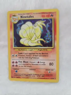 Pokemon TCG Ninetales Base Set 12/102 Holo 1999-2000 Wizards Base Set Copyright - Image 3
