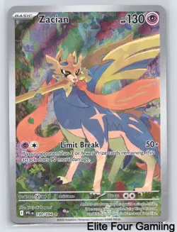 Zacian 100/094 Illustration Rare Phantasmal Flames Pokemon Near Mint - Image 1