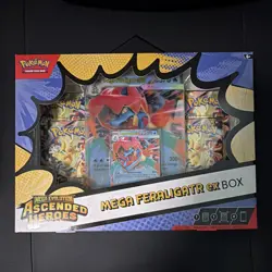 Pokemon TCG Mega Evolution Ascended Heroes Mega Feraligatr ex Box Oversize Promo - Image 1
