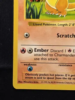 Charmander 46/102 Shadowless NM Base Set 1999 Pokemon TCG Near Mint WOTC - Image 3