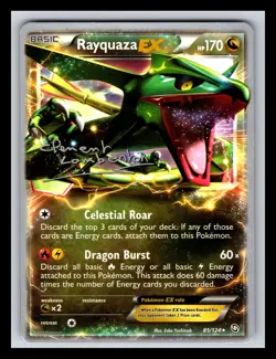 Rayquaza EX 85/124 Ultra Rare World Championships 2013 NON HOLO Pokemon 2207 - Image 1