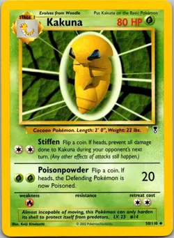 Kakuna 50/110 Uncommon Legendary Collection Pokemon Near Mint - Image 1