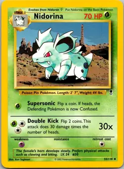 Nidorina 55/110 Uncommon Legendary Collection Pokemon Near Mint - Image 1