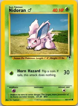 Nidoran M 83/110 Common Legendary Collection Pokemon Near Mint - Image 1