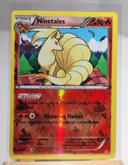 Ninetales -Reverse Holo Rare XY Primal Clash 2015 PRC 21/160 Fire Pokemon Eng - Image 1