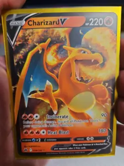 2023 Pokemon CHARIZARD V #018/159 Crown Zenith Ultra Rare English - Image 1