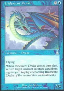 1x Iridescent Drake - Foil Light Play MTG Magic - Kid Icarus - - Image 1