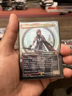 Lightning, Army of One (0320) (Borderless) Final Fantasy Foil - Image 1