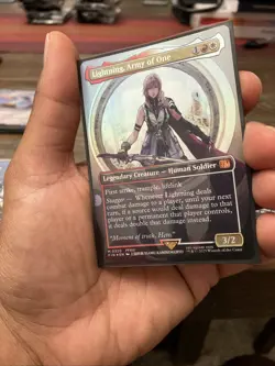 Lightning, Army of One (0320) (Borderless) Final Fantasy Foil - Image 3