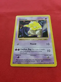 Pokemon: Drowzee Shadowless #49/102 Base Set 1999 Vintage WOTC - MP / HP - J6 - Image 4