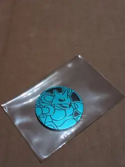 Pokemon Light Blue Nidoking Mini Coin From 151 Chinese - Image 1