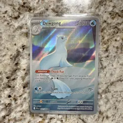 Pokemon TCG Dewgong 097/094 Paldean Fates Illustration Rare Holo 130 HP - Image 1