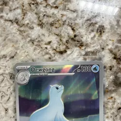 Pokemon TCG Dewgong 097/094 Paldean Fates Illustration Rare Holo 130 HP - Image 3