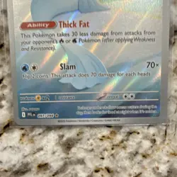 Pokemon TCG Dewgong 097/094 Paldean Fates Illustration Rare Holo 130 HP - Image 4