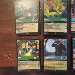 Disney Lorcana 203 bulk lot. ALL Rare & Super Rare. Near Min Condition. No foils - Image 2