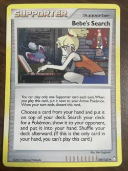Pokemon TCG - Bebe's Search 109/123 Mysterious Treasures Cosmos Holo Uncommon HP - Image 1