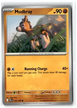 2025 Scarlet & Violet Series - Destined Rivals Mudbray #107 Common - Image 1