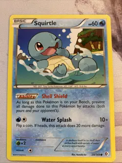 POKEMON TCG: BW BOUNDARIES CROSSED SQUIRTLE 29/149 Non Holo Mint/NM Pack fresh - Image 1